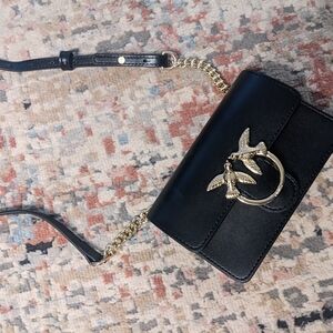 Pinko Black and Gold Women's Bag